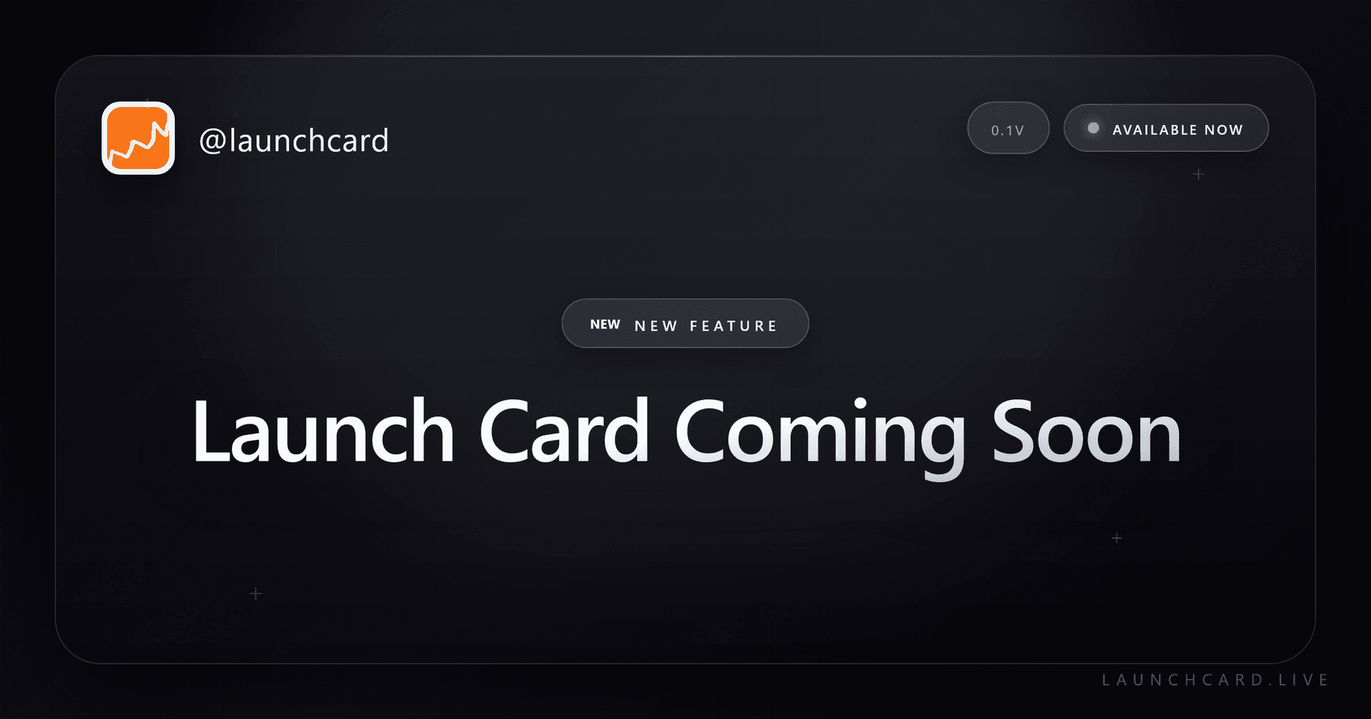 Launch Card coming soon sample